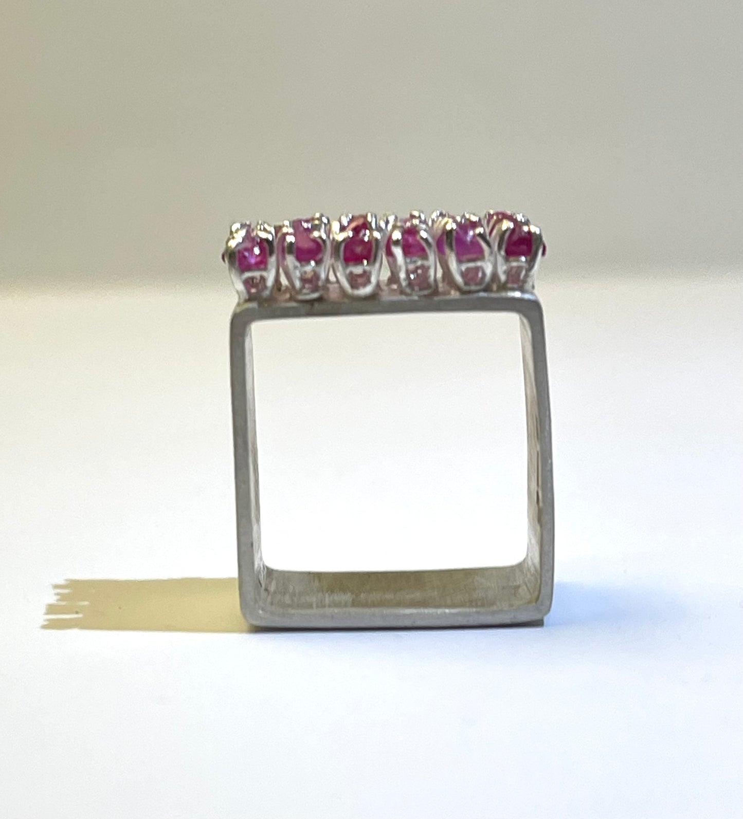 BRISE' Ring Raw Rubies