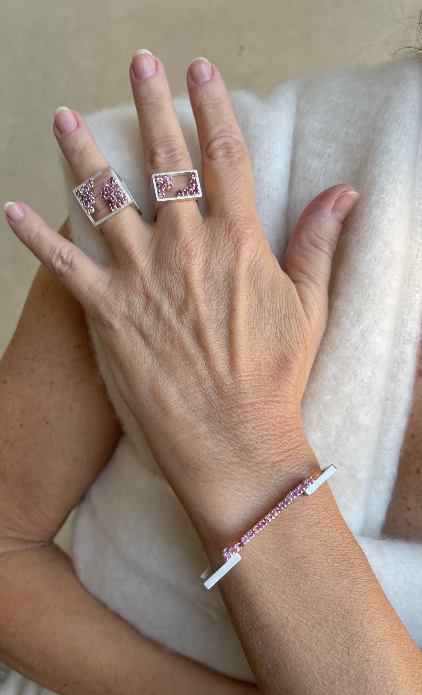 Miranda Raw Rubies Ring