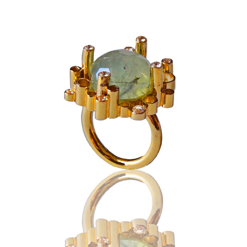 Anello Lunargenta Verde