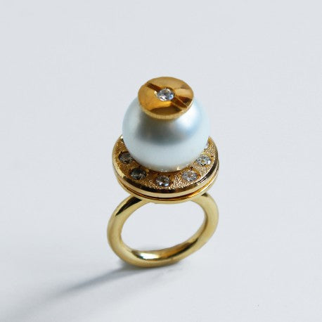 Planetary Pearl Ring