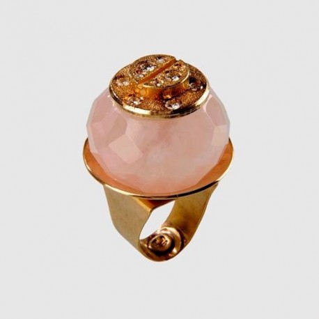 Planetary Ring Pink Quartz