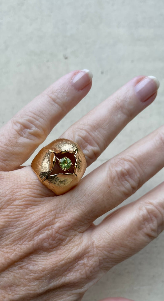Anello Mughetto Peridoto