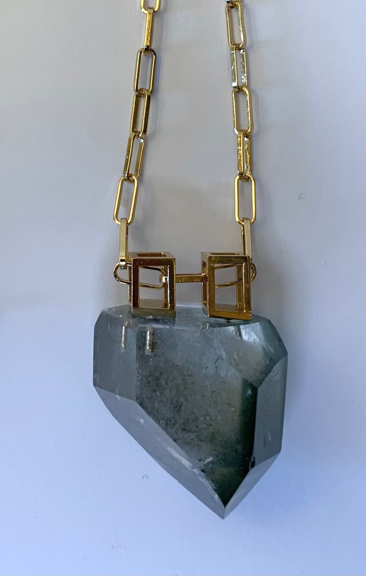 Collana lunga “Lilium” quarzo verde