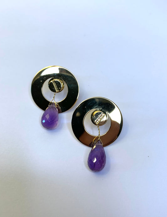 Orecchini “Viola del Pensiero” ametiste