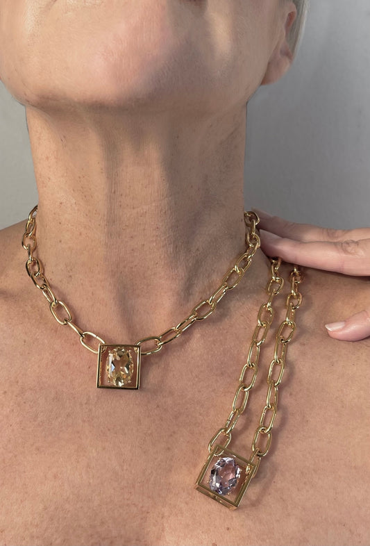 Girocollo “Viola del Pensiero” citrino