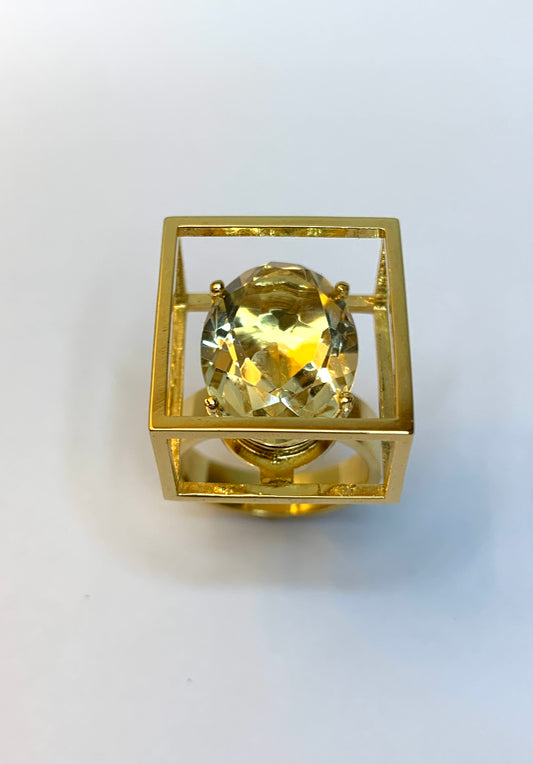 Anello “Viola del Pensiero” citrino