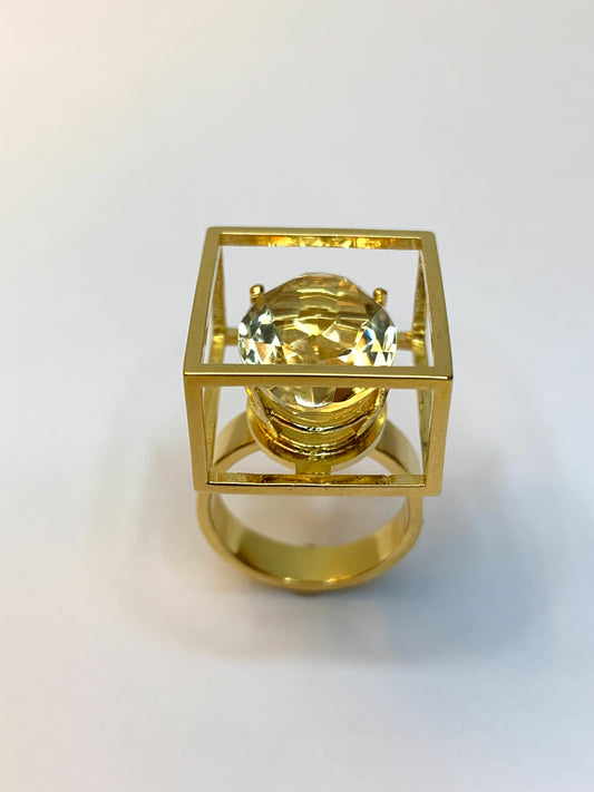 Anello “Viola del Pensiero” citrino